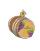 Ornament: Wine Barrel - View 1