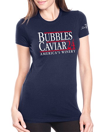 T-Shirt: Women's Bubbles and Caviar '24