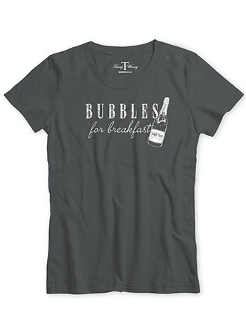 T-Shirt: Women's Bubbles for Breakfast