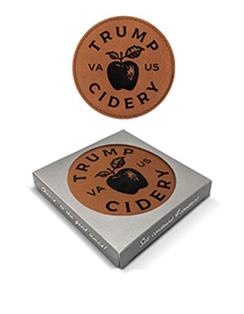 Trump Cidery Leather Coasters