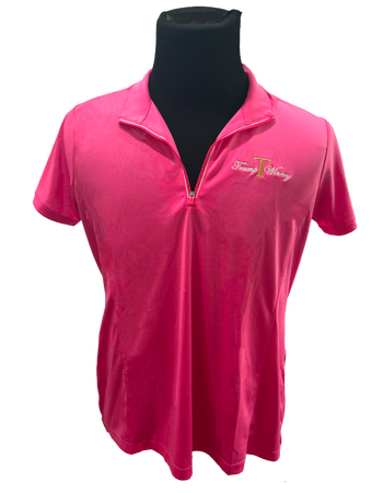 Polo: Women's Zip Pink