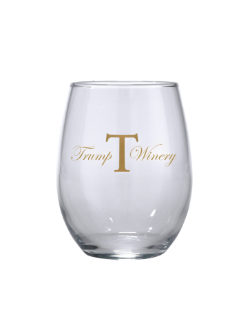 Stemless Wine Glass: Gold T