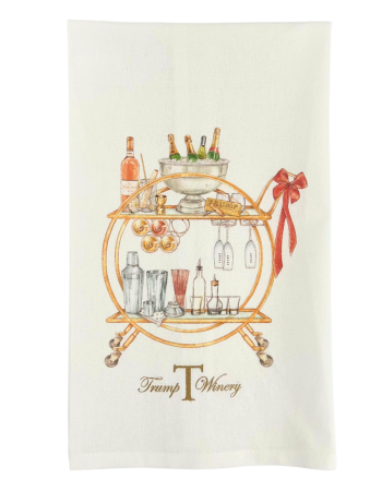 Tea Towel: Bar Cart