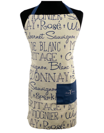 Apron - Wine Word Art