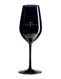 Black Crystal Wine Glass