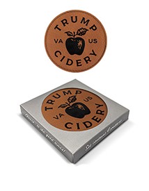 Trump Cidery Leather Coasters