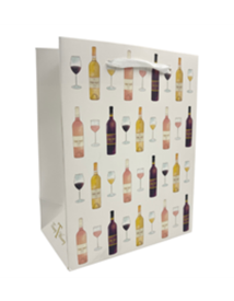 Gift Bag: Wine Bottle Print Short