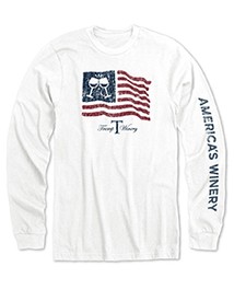 T-Shirt: LS America's Winery Ripple Flag