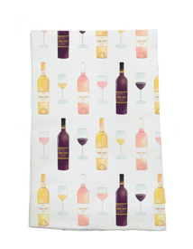 Tea Towel: Wine Bottles