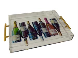 Acrylic Tray: Wine Bottles